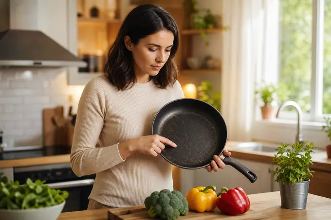 À partir de quand une poêle antiadhésive rayée devient-elle dangereuse pour la santé ?