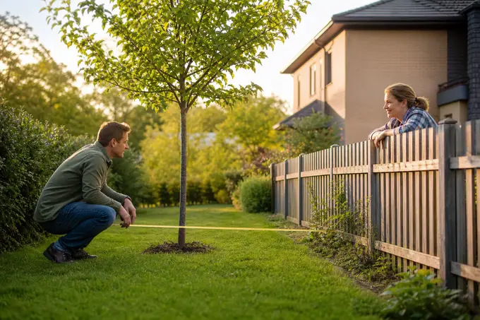 À quelle distance planter un arbre de la clôture du voisin sans risquer un litige ?