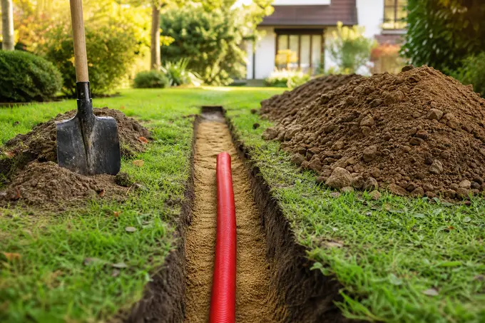 À quelle profondeur enterrer une gaine électrique dans le jardin ?