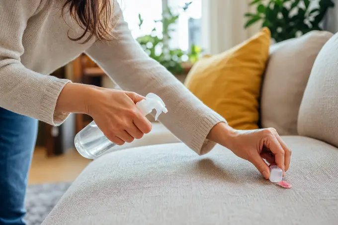 Comment enlever un chewing-gum collé sur un canapé en tissu