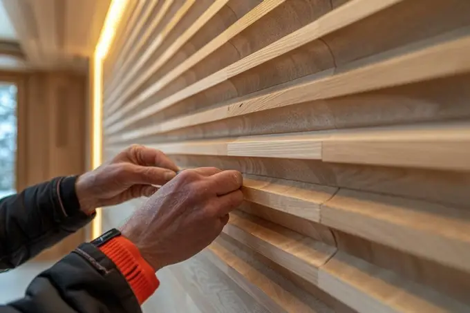 Comment installer des panneaux acoustiques en latte de bois ?