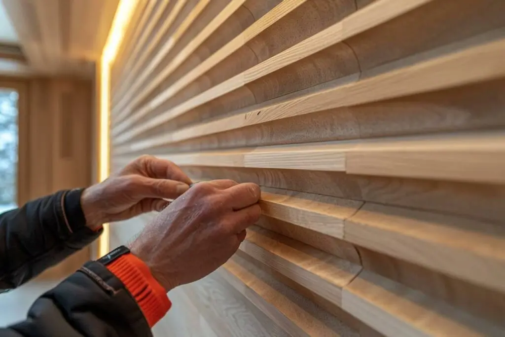 Comment installer des panneaux acoustiques en latte de bois ?