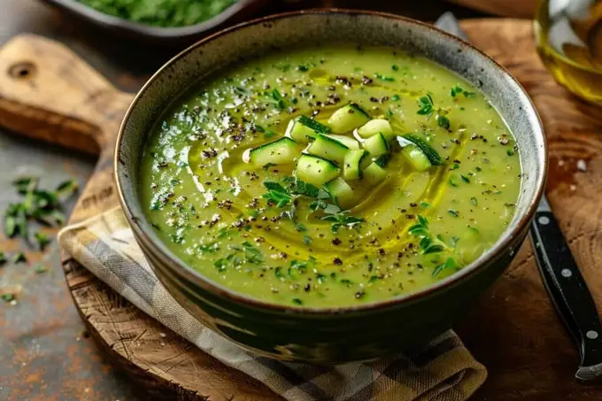 Comment préparer une délicieuse soupe de courgettes maison