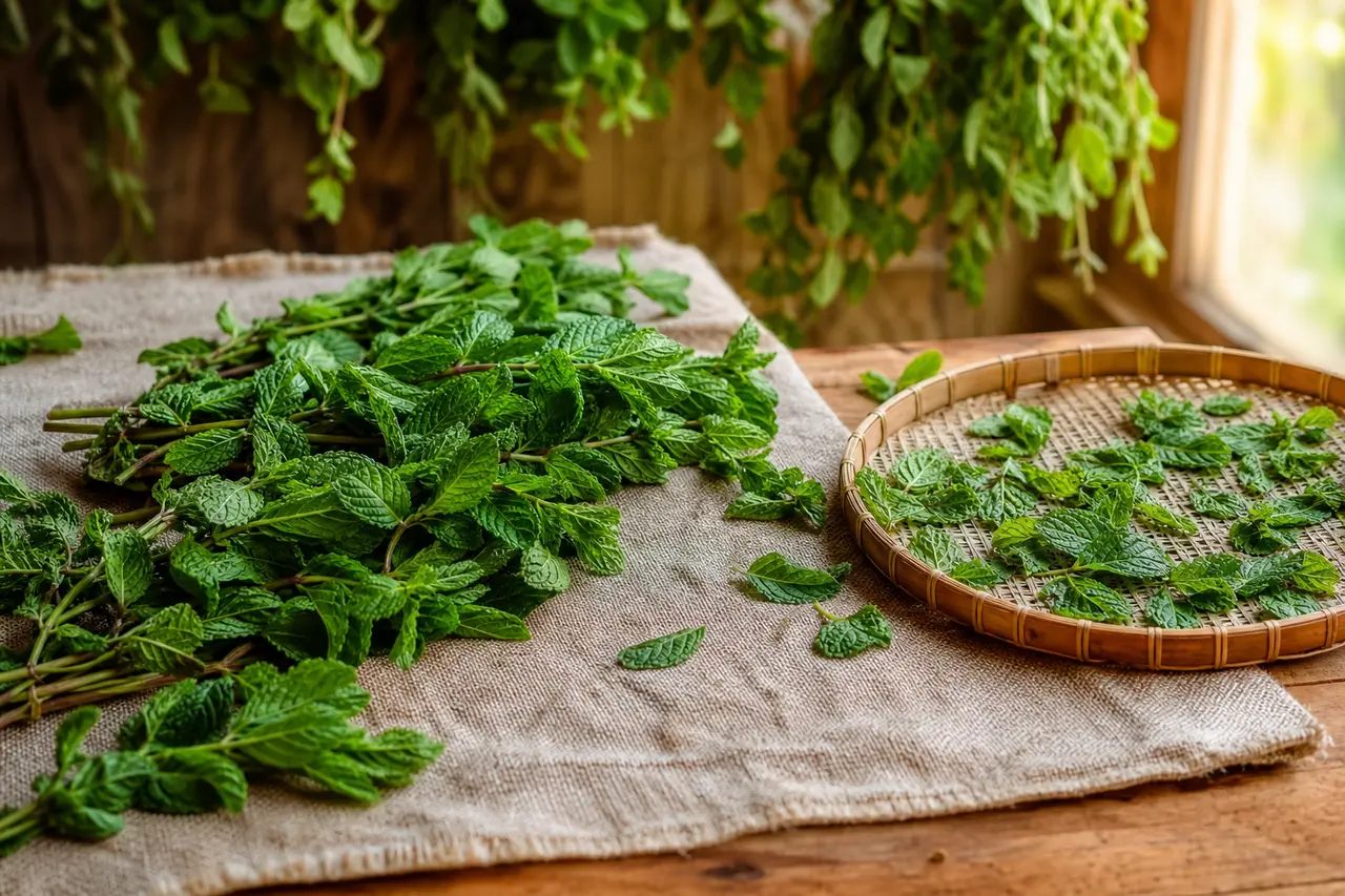 Comment sécher la menthe
