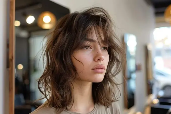 Comment styliser sa coiffure avec une frange rideau ?