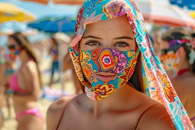les femmes portent-elles plus de facekini que les hommes ?