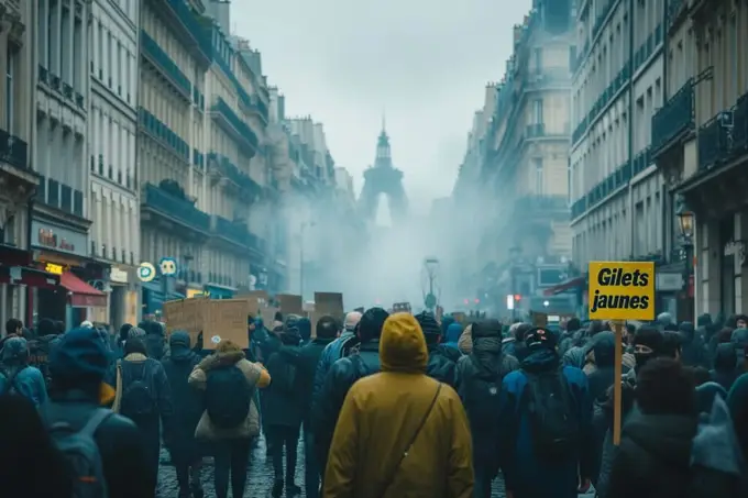 Mobilisation nationale: les gilets jaunes manifestent pour faire entendre leur voix