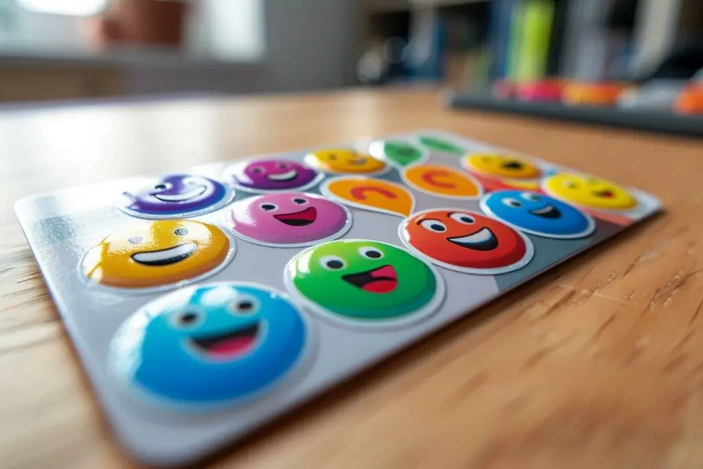 Stickers « Emoji » pour une Carte Bancaire qui Vous Fait Sourire