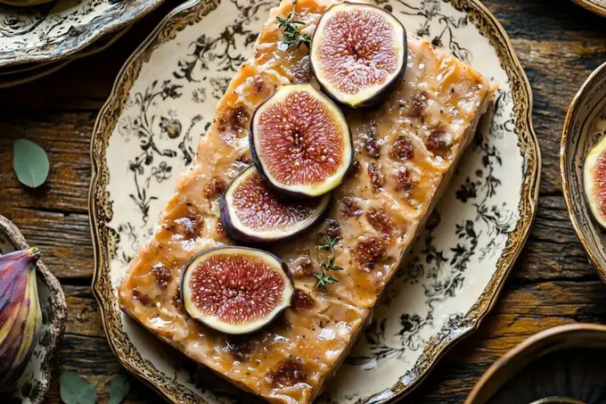 Terrine de foie gras aux figues : Terrine de foie gras aux figues, alliance sucrée-salée parfaite